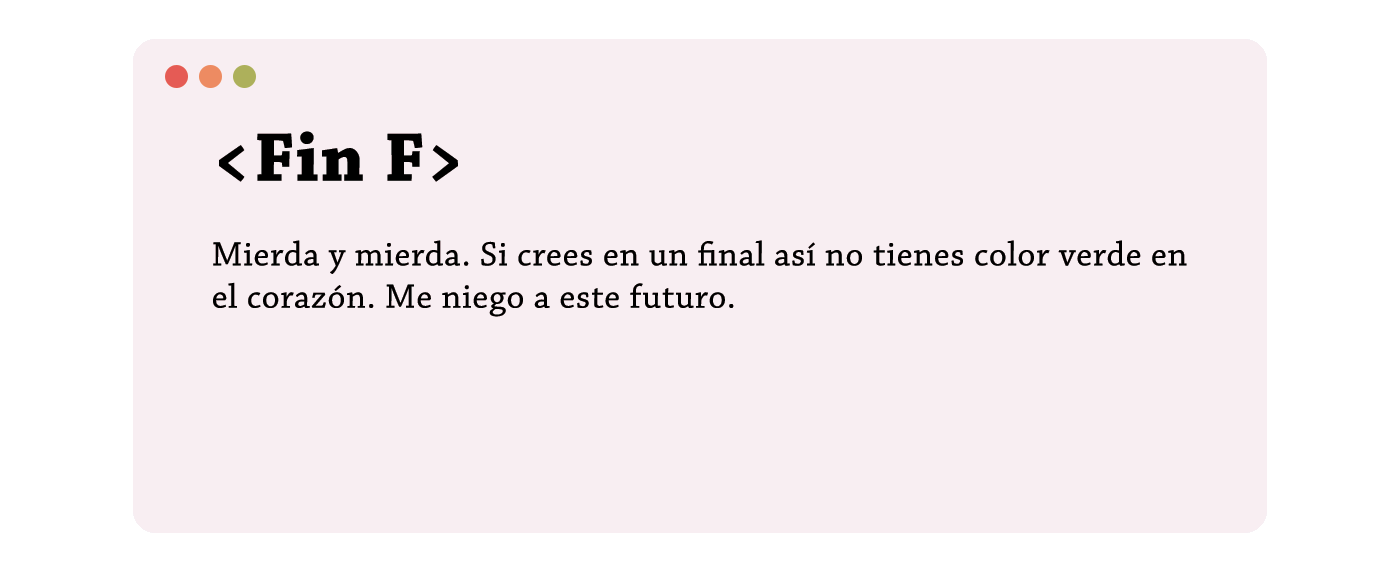 Belleza retorcida | futuro f fin